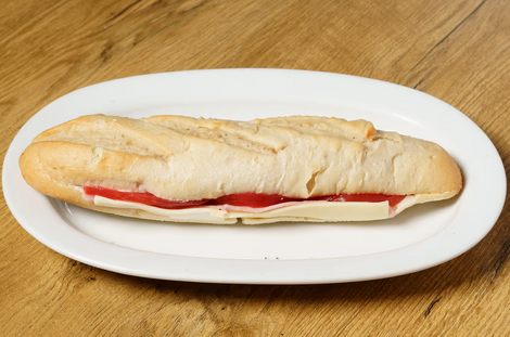 Μπαγκέτα Λευκή Ζαμπόν